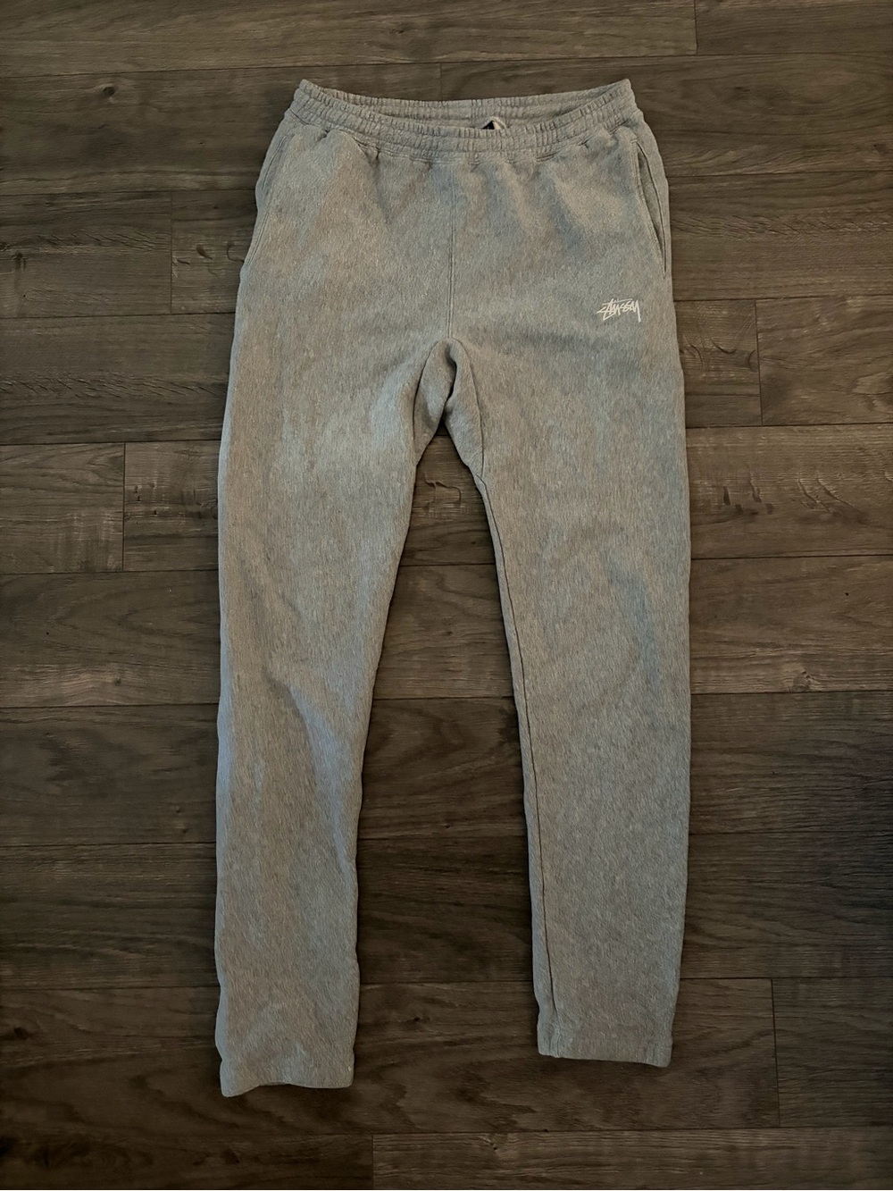 Stussy Grey Fleece sweatpants Jogger Pants